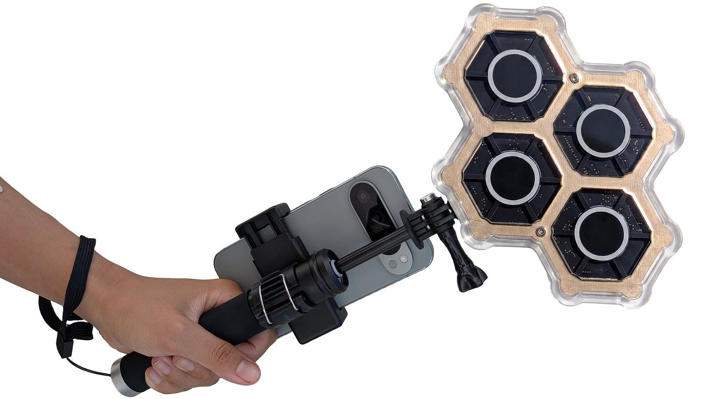 QuadRF mobile setup with tripod