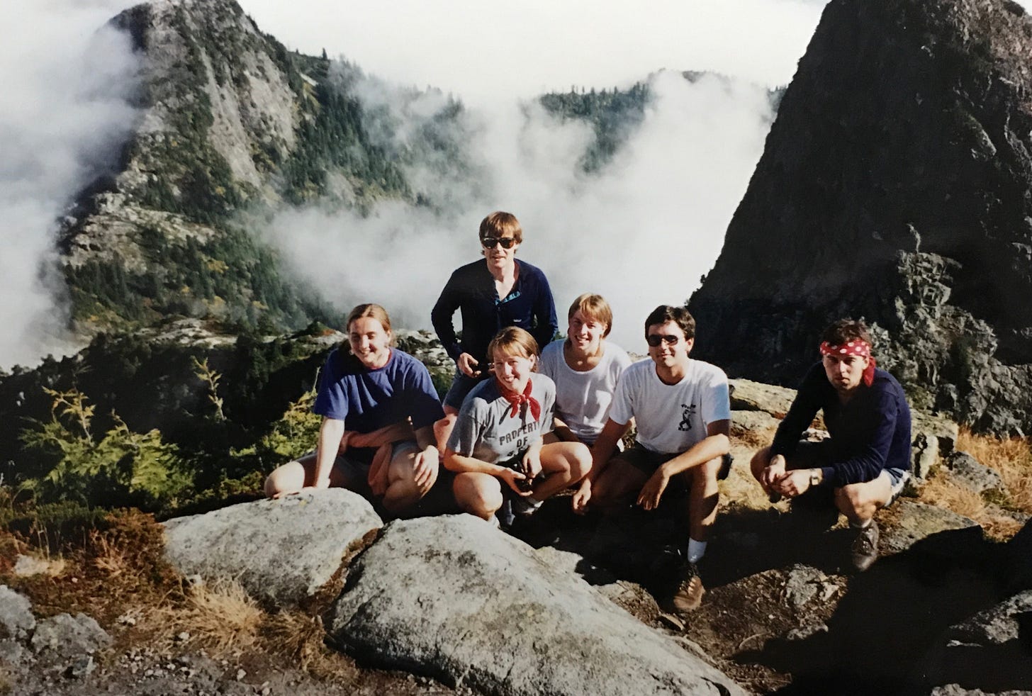 Hiking with friends Hiking with friends