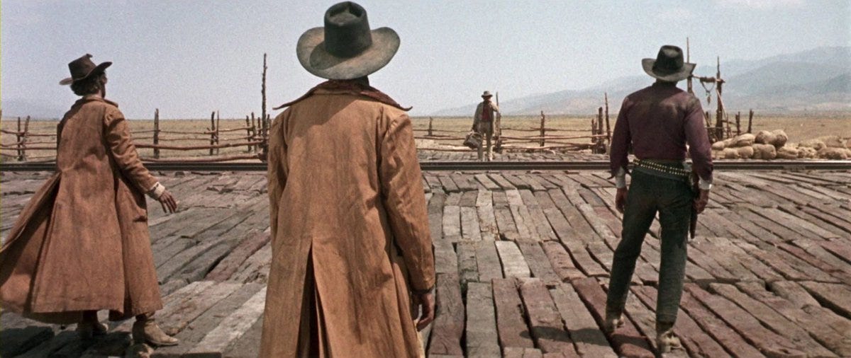 ONCE UPON A TIME IN THE WEST (1968) Cinematography by Tonino Delli Colli  Directed by Sergio Leone Explore more shots in our database:  https://t.co/r4wvBG6m1l