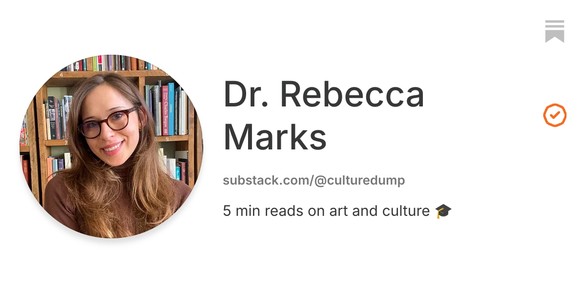 Dr. Rebecca Marks | Substack