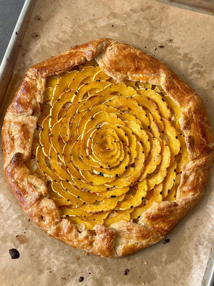 delicata squash galette