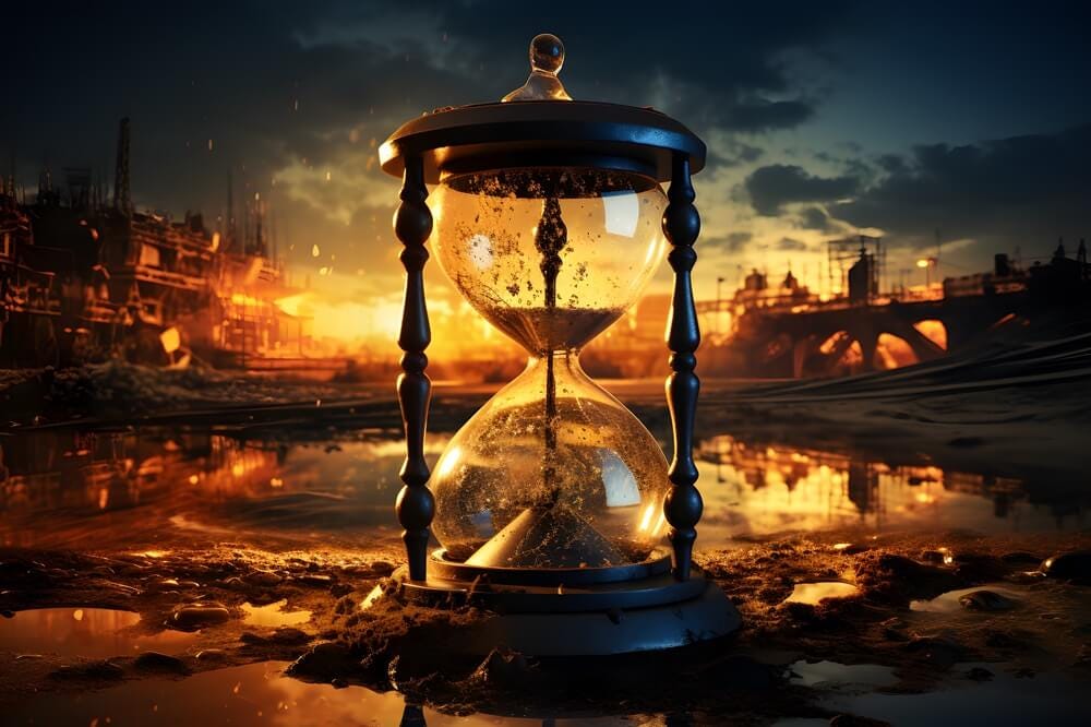 Climate Change Hourglass Fossil Fuels