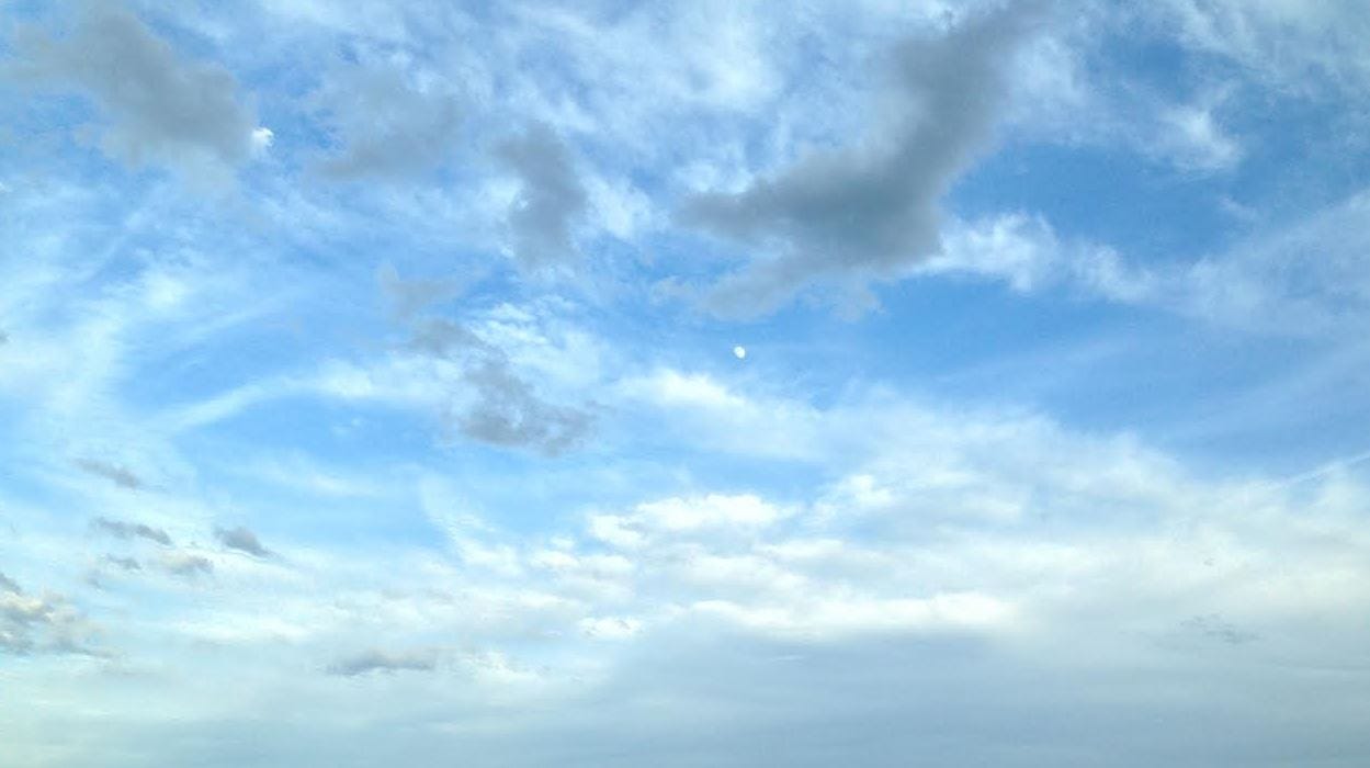 clouds with moon