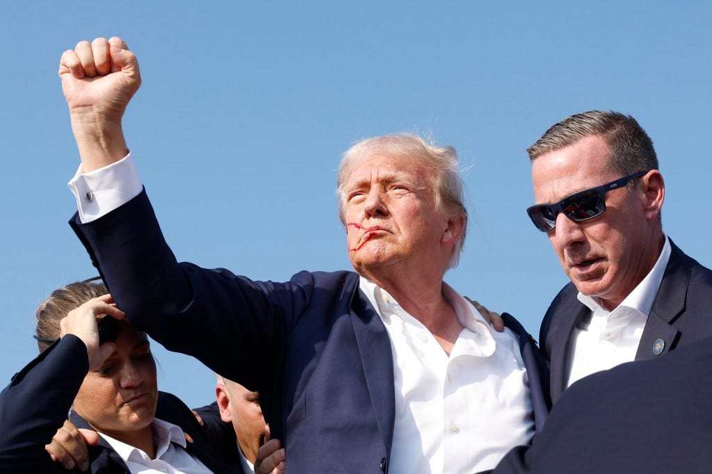 Trump told The Post that he wanted to keep speaking after getting shot. Trump told The Post that he wanted to keep speaking after getting shot.