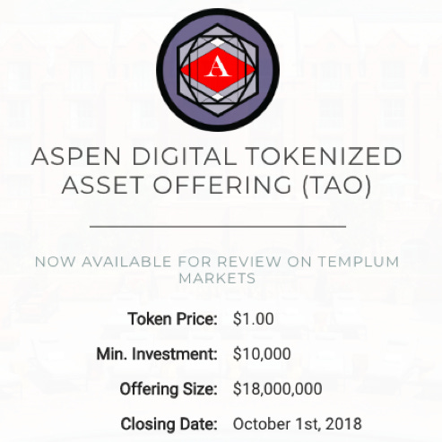 Security Token Case Analysis: Aspen Coin — The First Real Estate Security  Token Offering | by Rena Pan | Medium