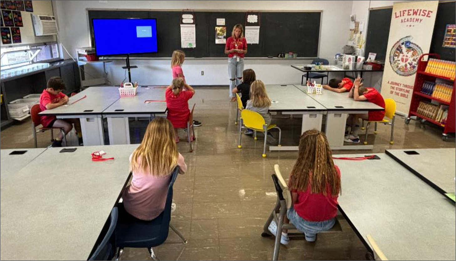 LifeWise Elmwood meeting on public school property at Elmwood Local School District for Bible study.