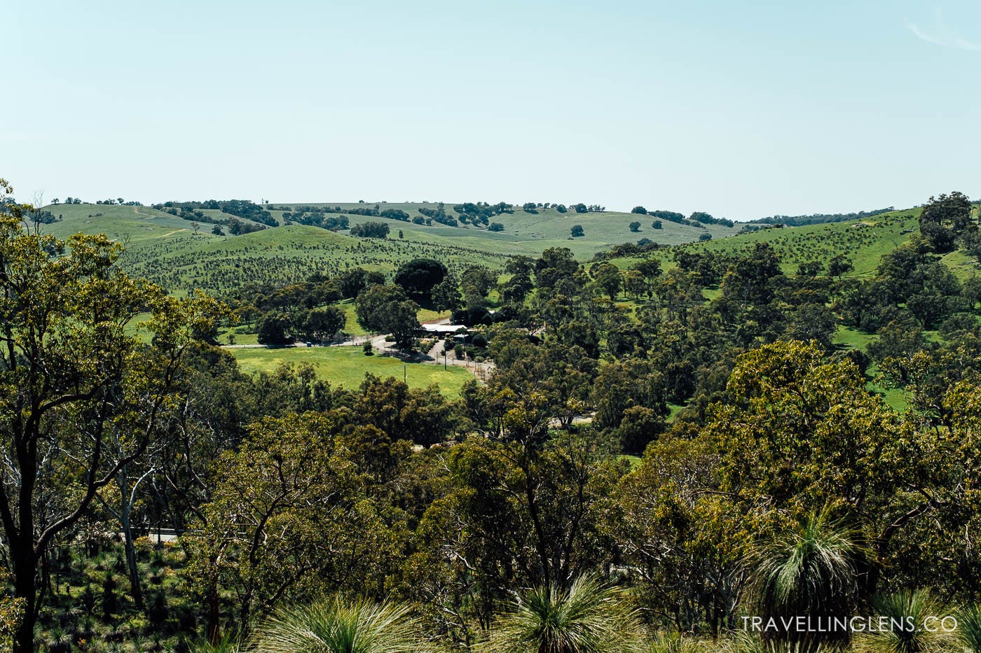 Rolling hills of Chittering Valley, Western Australia