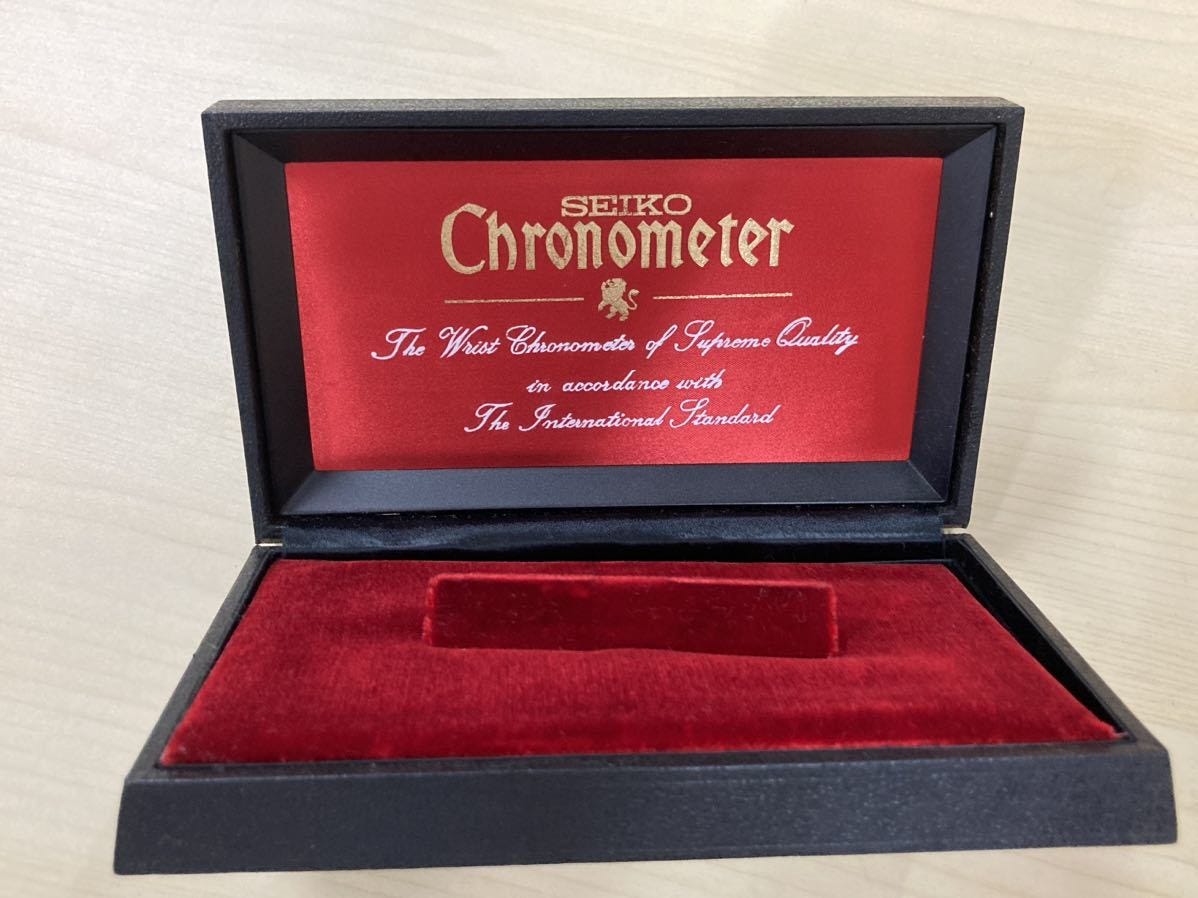 ⑧ Grand Seiko genuine vanity case chronometer SEIKO GS wooden box box vintage antique