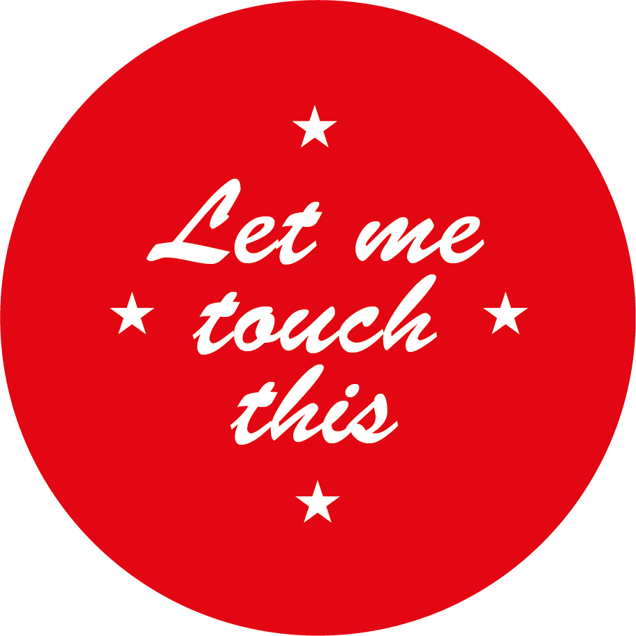 Let me touch this logo