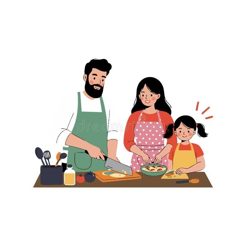 Food Prepare Child Stock Illustrations – 1,286 Food Prepare Child Stock  Illustrations, Vectors & Clipart - Dreamstime
