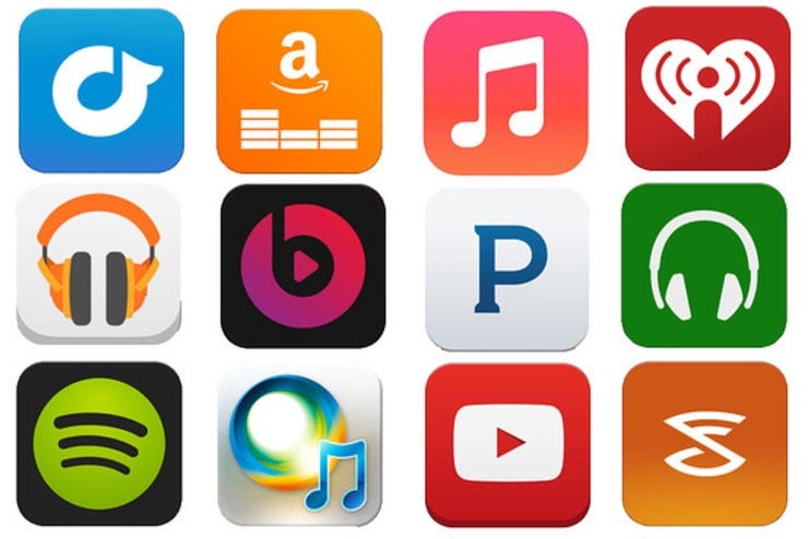 Streaming music