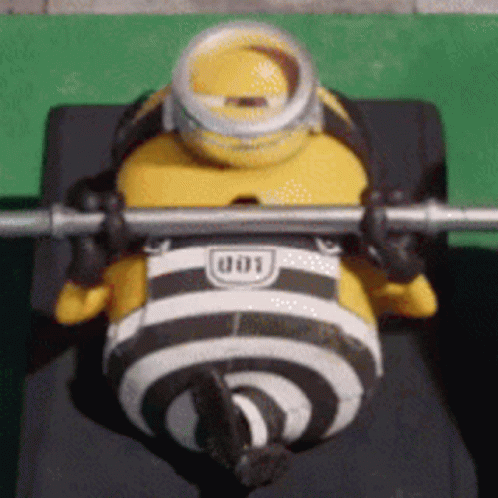 Minion Bench Press GIF - Minion Bench Press GIFs Minion Bench Press GIF - Minion Bench Press GIFs