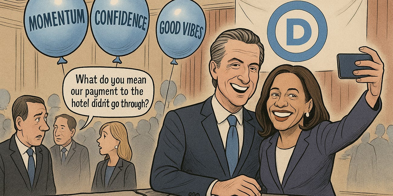Democrats Tried to Project Confidence at a National Gathering in L.A. Here’s What They Couldn’t Hide.