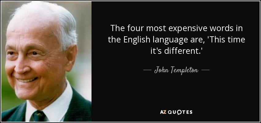 John Templeton quote: The four most expensive words in the English ...
