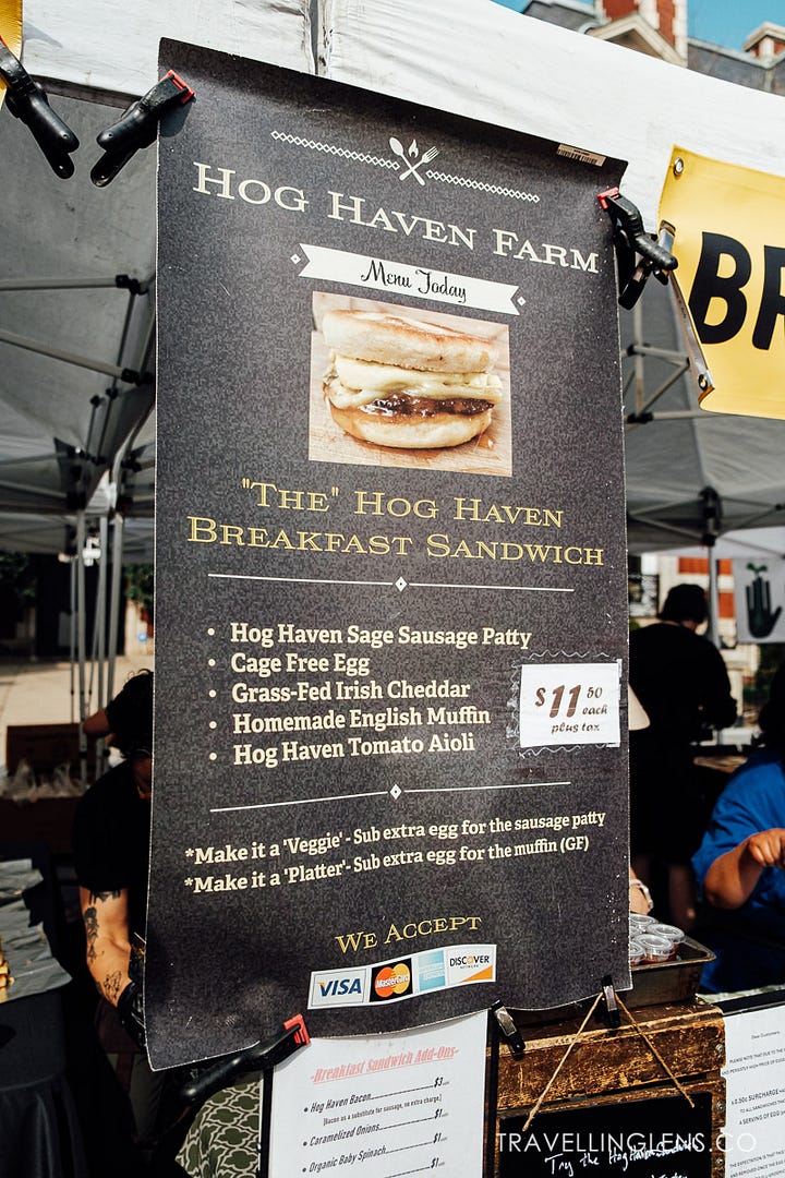 Hog Haven Farm, Breakfast Sandwich