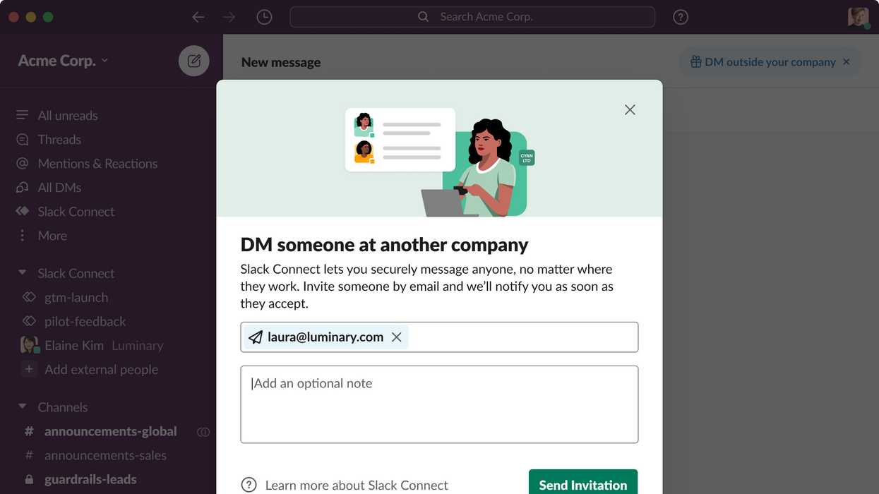 Slack Connect DMs