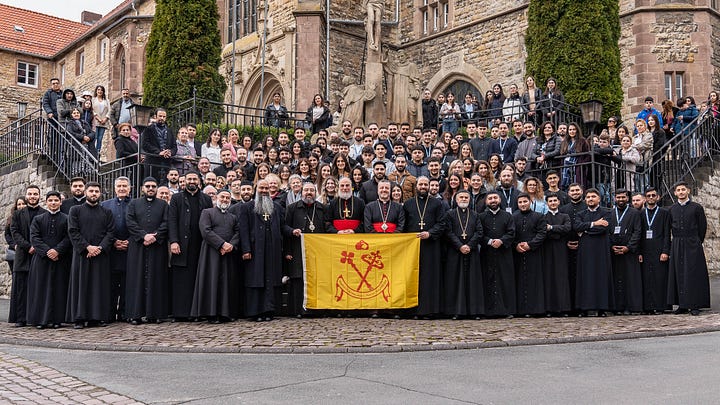 Elke with bishops and priests