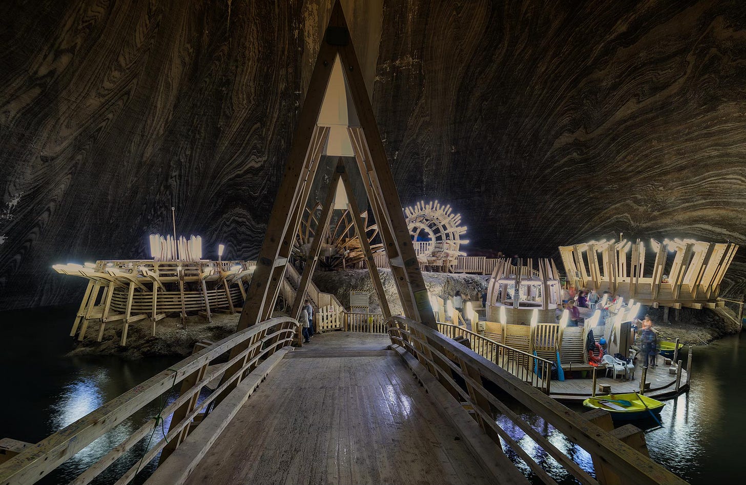 Salina Turda amusment park in Transylvania