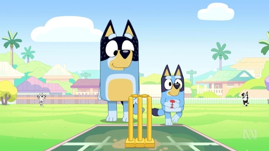 Bluey's cricket episode perfectly encapsulates the meaning of the game -  ABC News