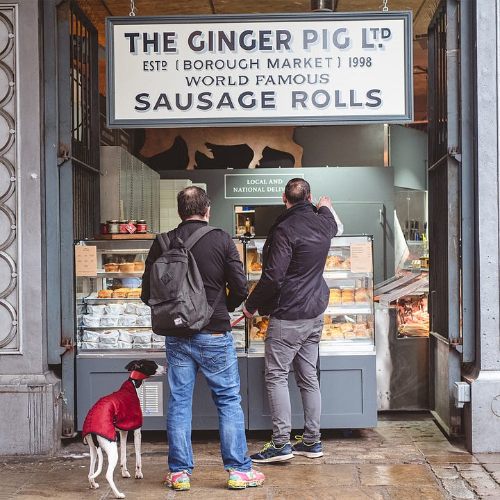 The Ginger Pig (Image: Borough Market) | Sausage Roll (Image: The Ginger Pig)
