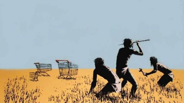 Banksy print 'Trolley Hunter' reported stolen in Toronto - BBC News