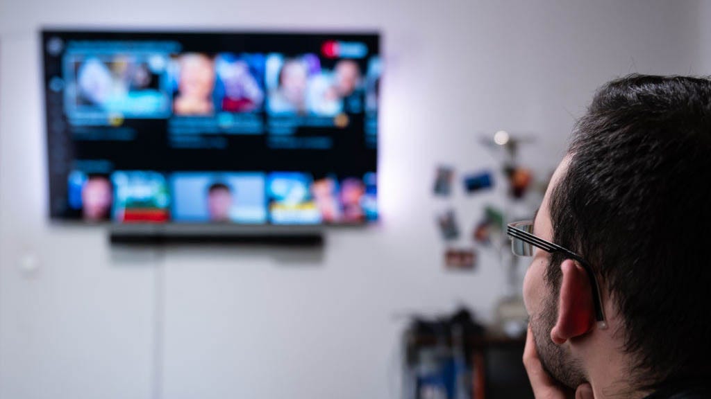 Person watching Netflix