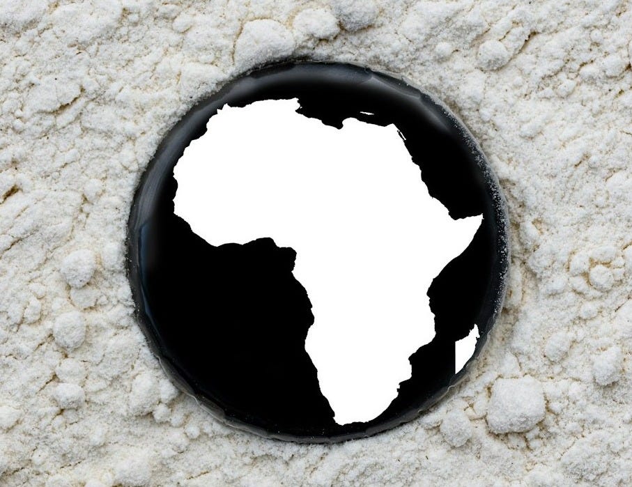 a circular object on a surface