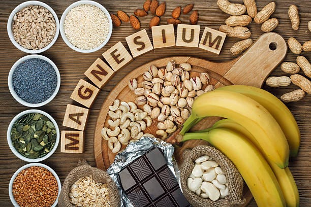 Produkten Die Reich An Magnesium Stockfoto und mehr Bilder von Magnesium -  Magnesium, Speisen, Vitamin - iStock