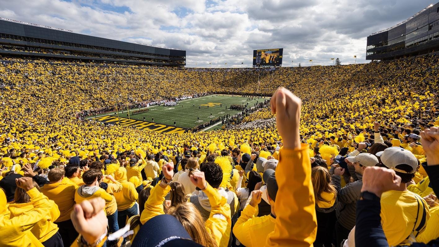 as it turns out, michigan does indeed have a football team