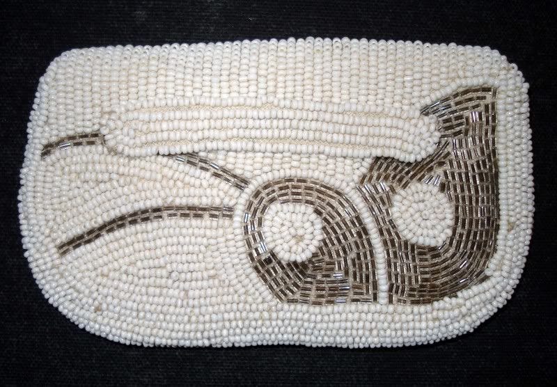 antique beaded handbag bead embroidery Czech glass seed beads Japanese Japan Czechoslovakia antique beaded handbag bead embroidery Czech glass seed beads Japanese Japan Czechoslovakia