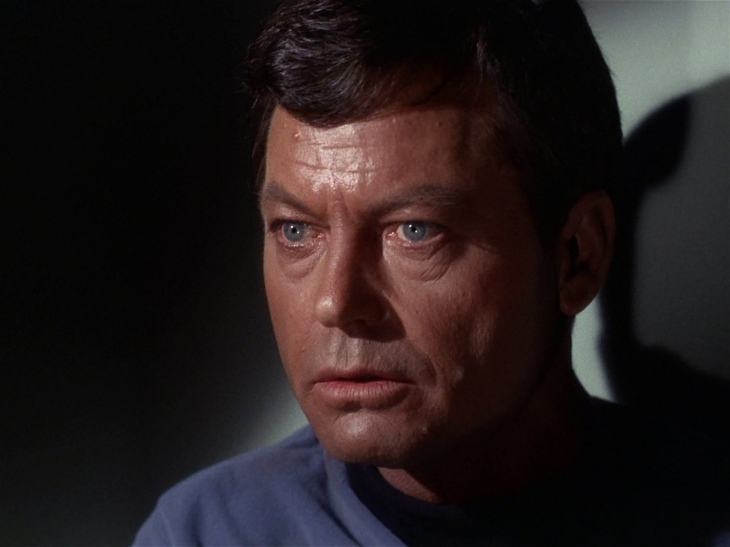 McCoy in the cabin, unable to fire