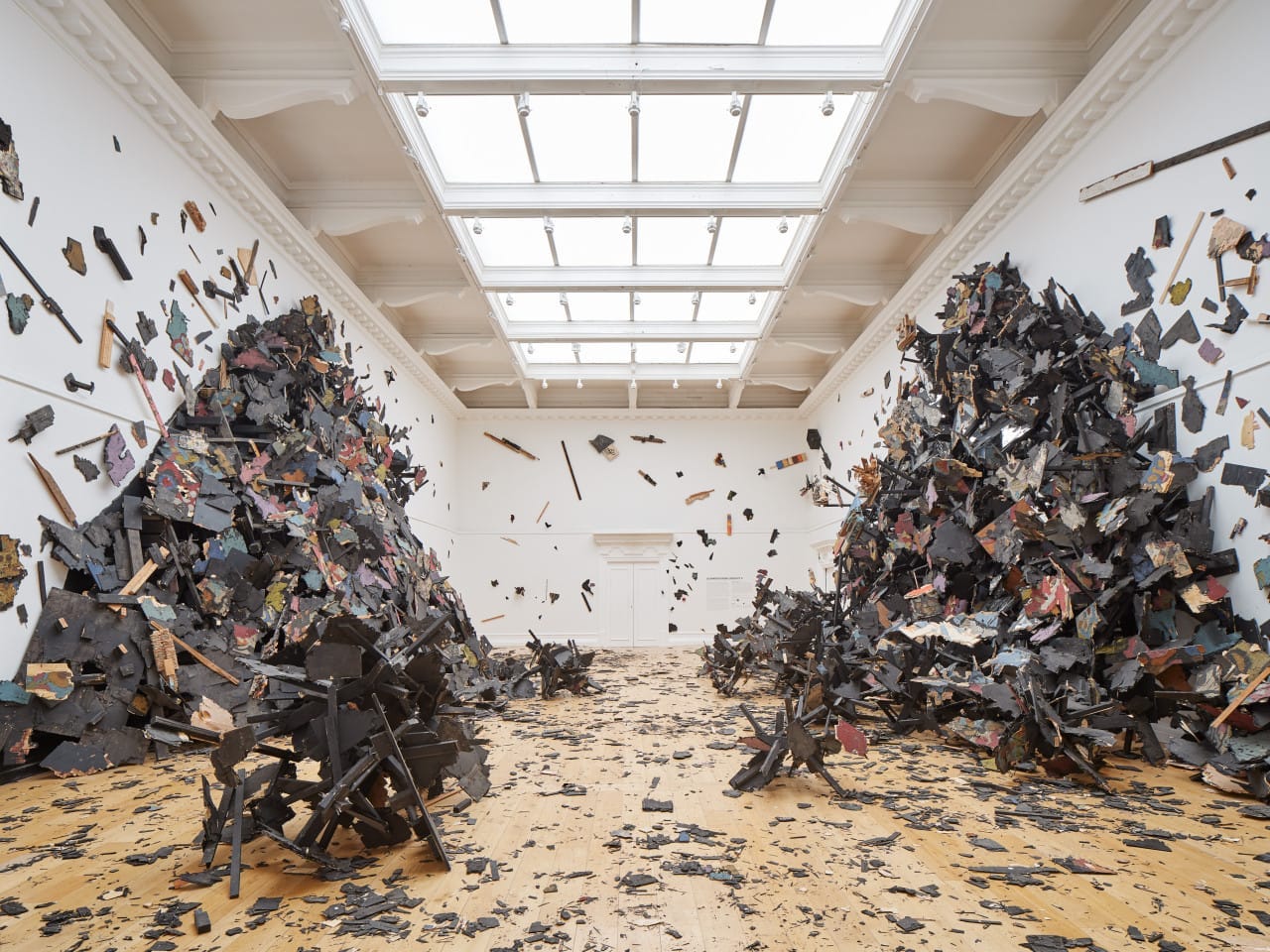 A large immersive installation at the South London Gallery in Peckham by artist Leonardo Drew.