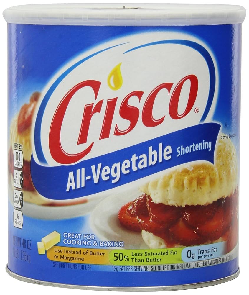 Amazon.com : Crisco All Vegetable Shortening, 48 Ounce (Pack of 4) :  Novelty T Shirts : Grocery & Gourmet Food