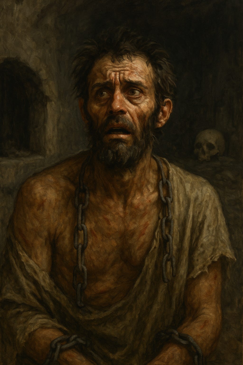 A person with a chain around his neck

AI-generated content may be incorrect.