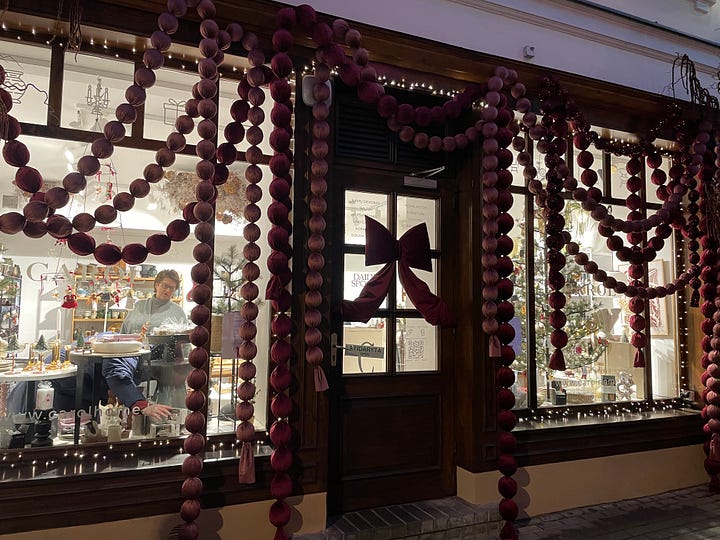 Рождественские украшения в Вильнюсе