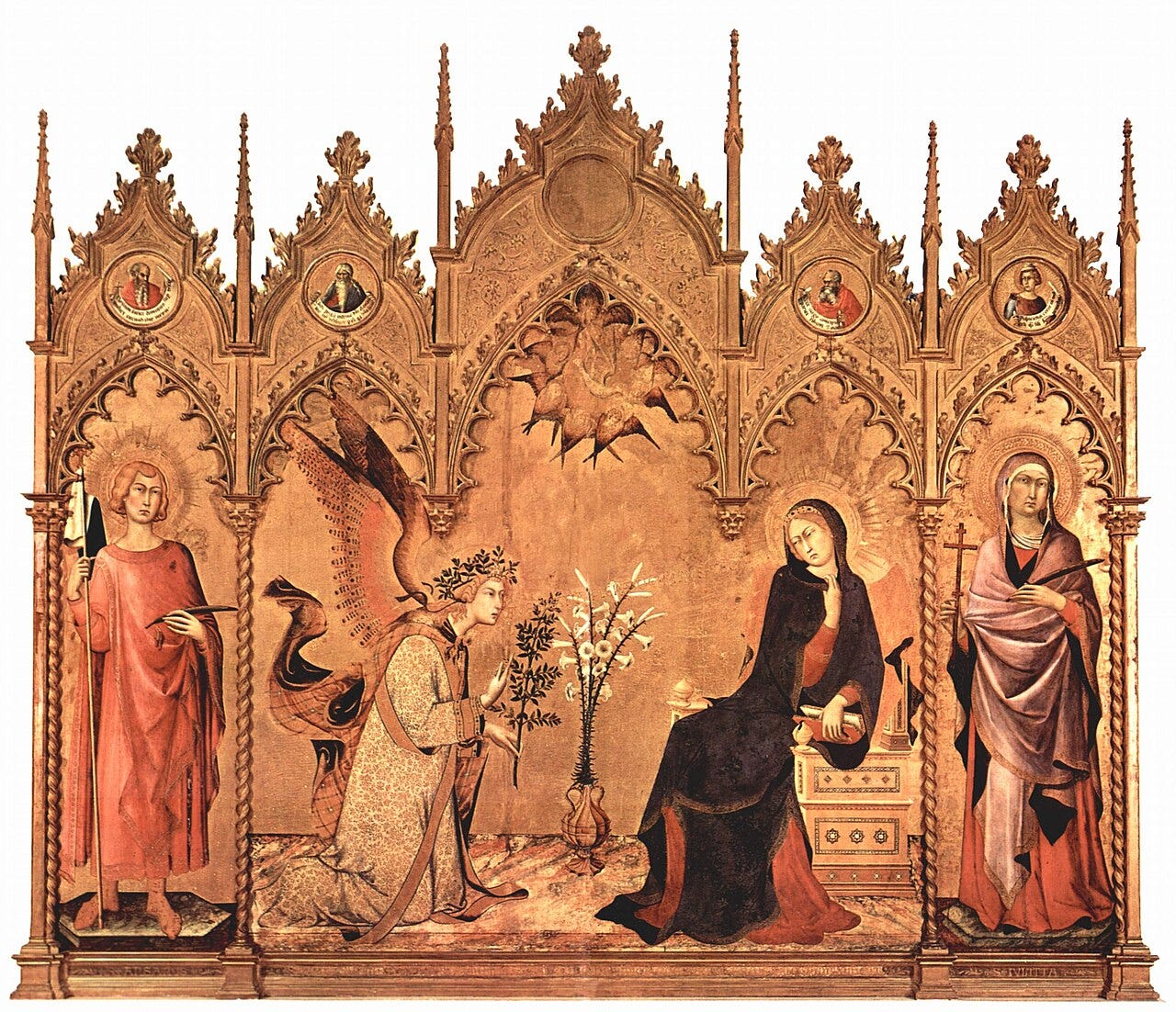 Simone Martini, The Annunciation, 1333 Simone Martini, The Annunciation, 1333