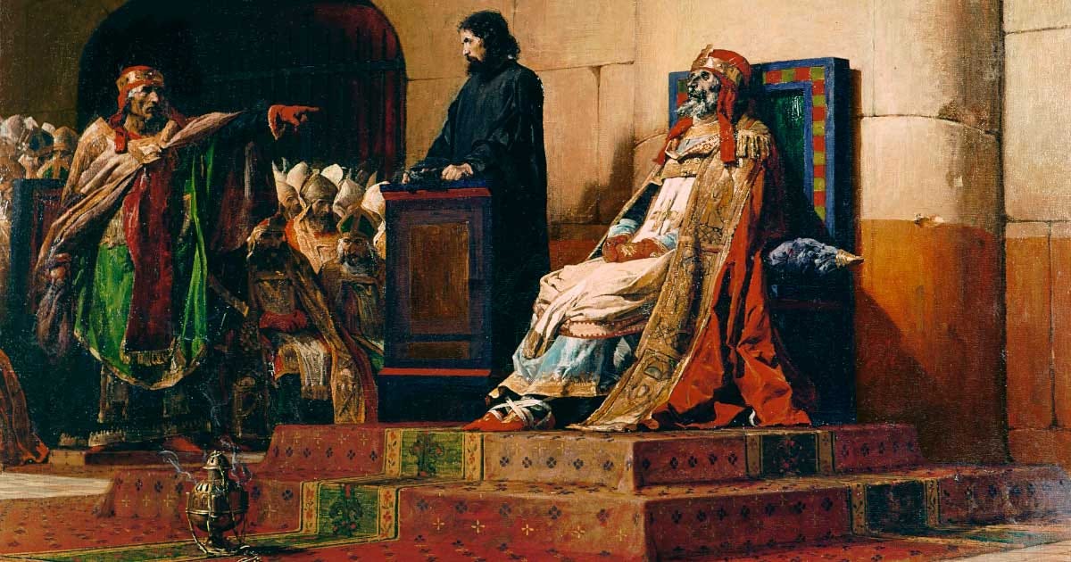 Jean-Paul Laurens, Le Pape Formose et Étienne VII ("Pope Formosus and Stephen VII"), 1870. Source: Public domain