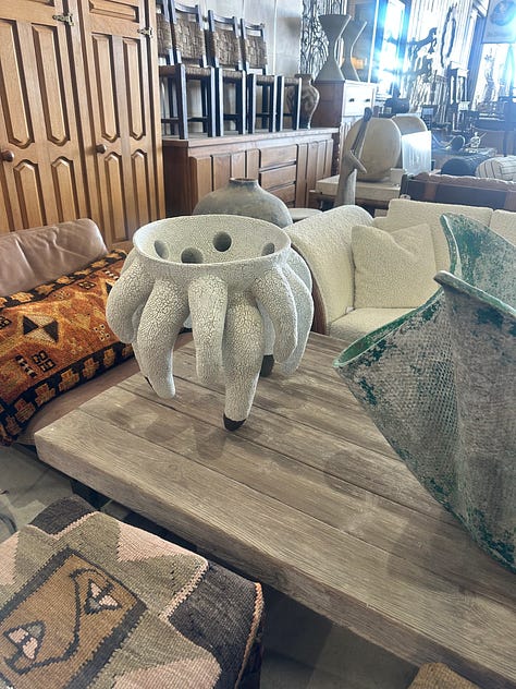 sculptural furniture at Round Top