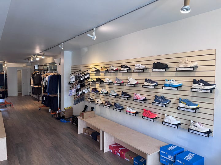 Exterior and interior photos of the shop
