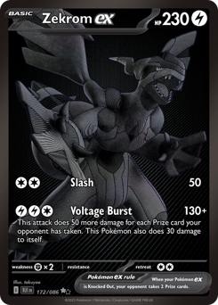 Zekrom ex — Black Bolt, 172/086 Zekrom ex — Black Bolt, 172/086