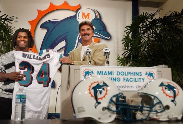 OTD: March 8, 2002 - The Miami Dolphins Trade for Ricky Williams ...