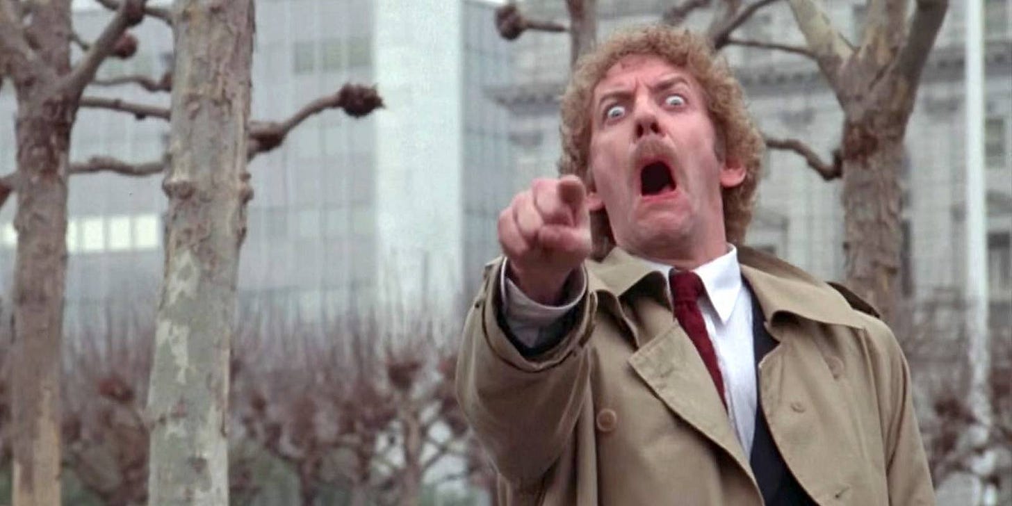 Donald Sutherland in Invasion Of The Body Snatchers Donald Sutherland in Invasion Of The Body Snatchers