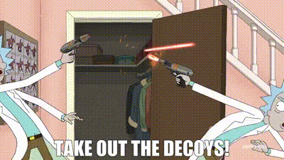 YARN | Take out the decoys! | Rick and Morty (2013) - S05E02 Mortyplicity |  Video gifs by quotes | 6ce9ea2e | 紗