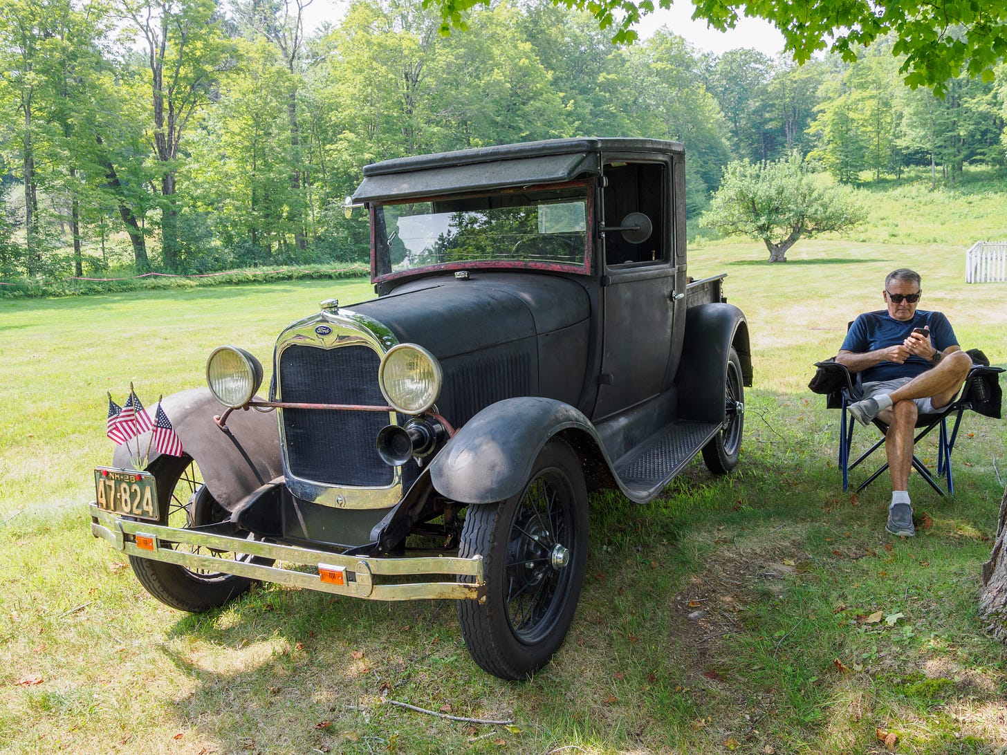 Ross with his Ford truck