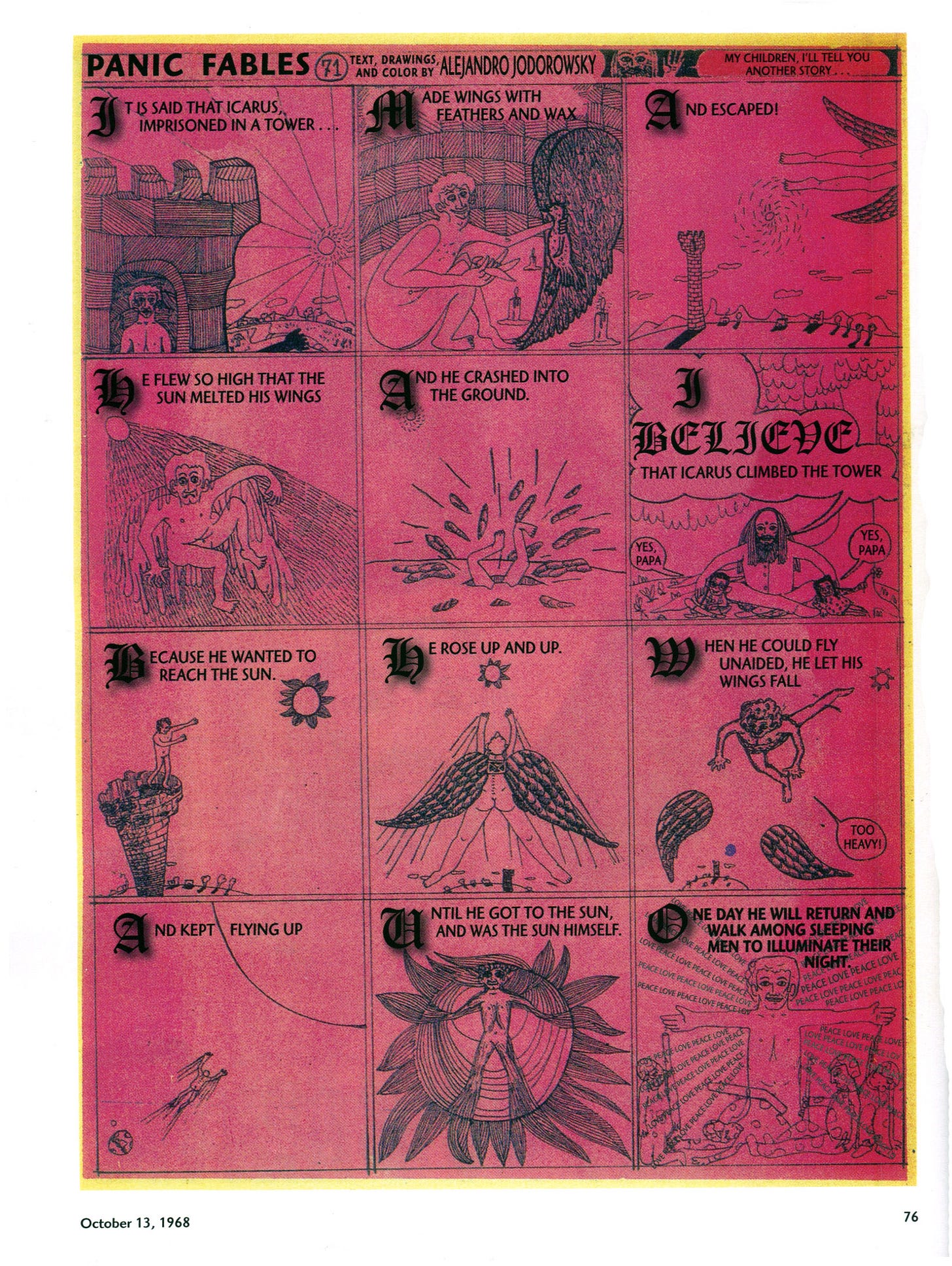 Alejandro Jodorowsky's Panic Fables (Icarus Comic)