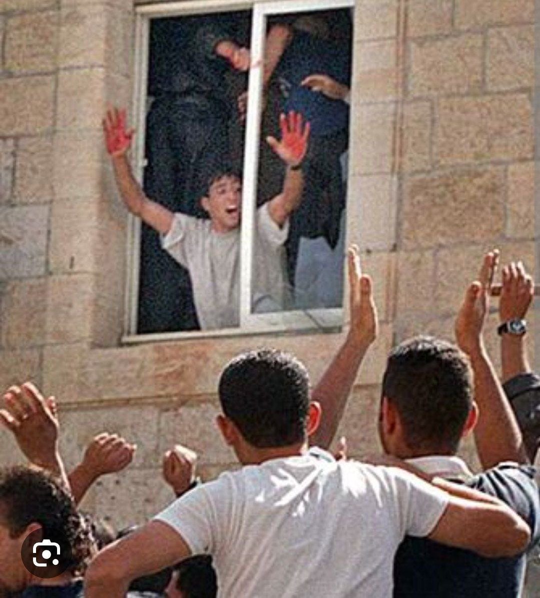 BREAKING: Aziz Salha, infamous for his role in the lynching of two Israeli soldiers in Ramallah in 2000, has been killed in an airstrike in Gaza. The image of Salha waving his