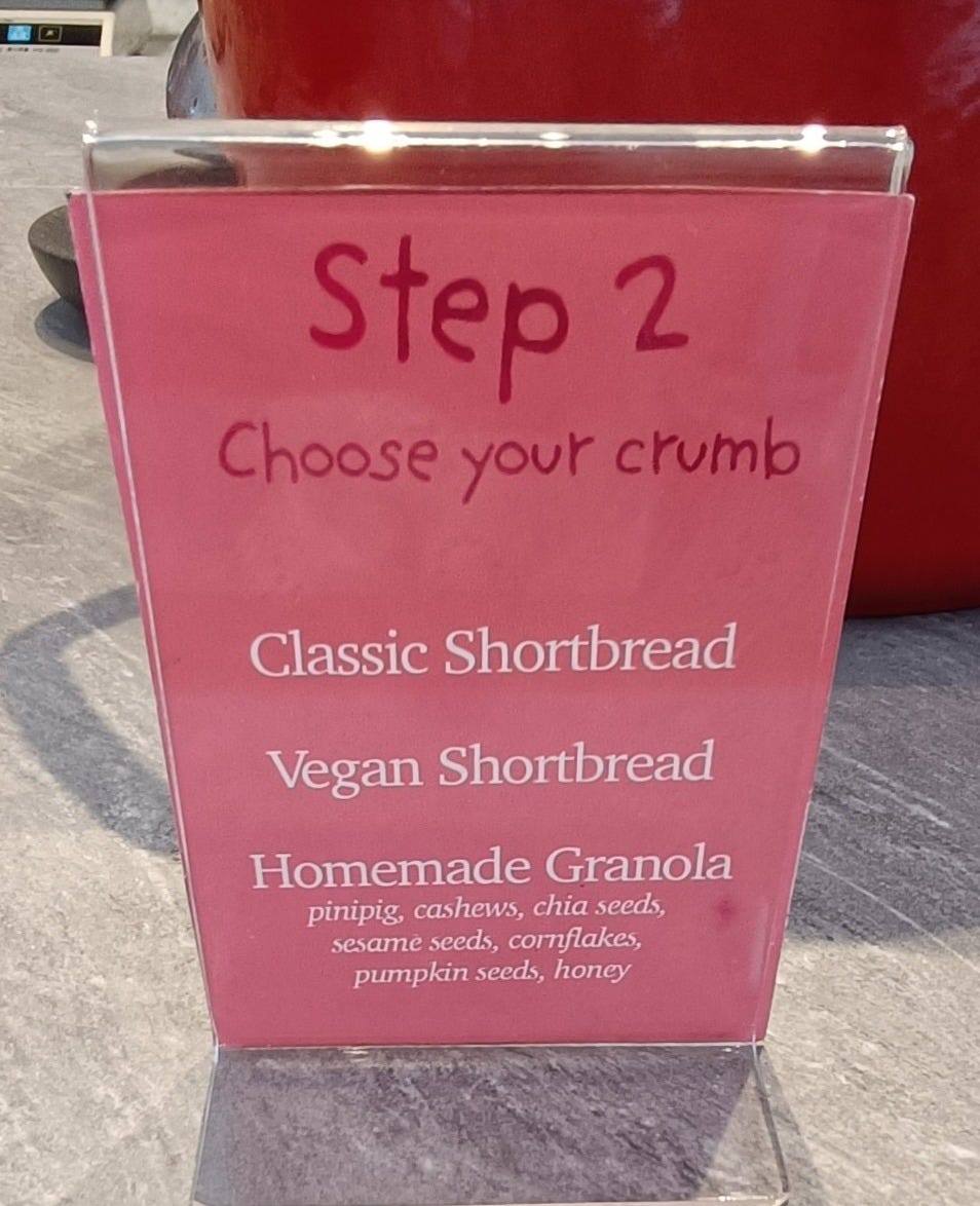 Berry Mama Step 2 sign with Crumb options