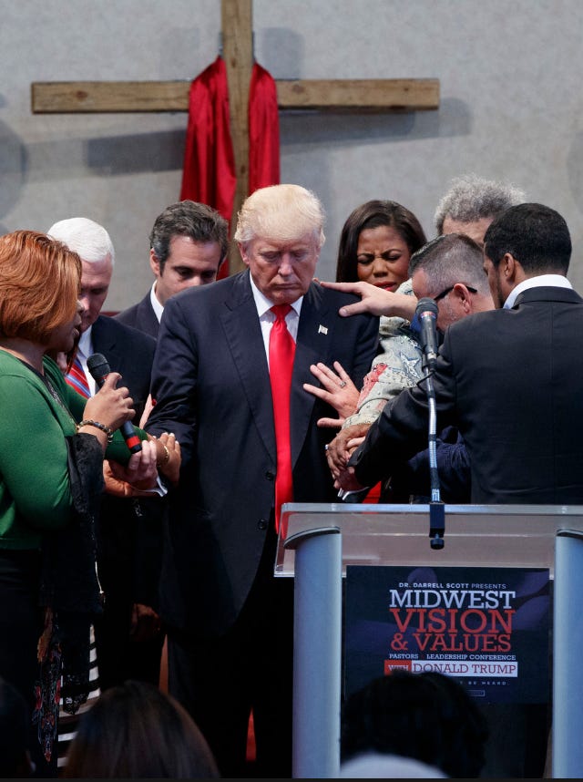 Trump Devotion Evangelicals Confuse Trump for Jesus Christ
