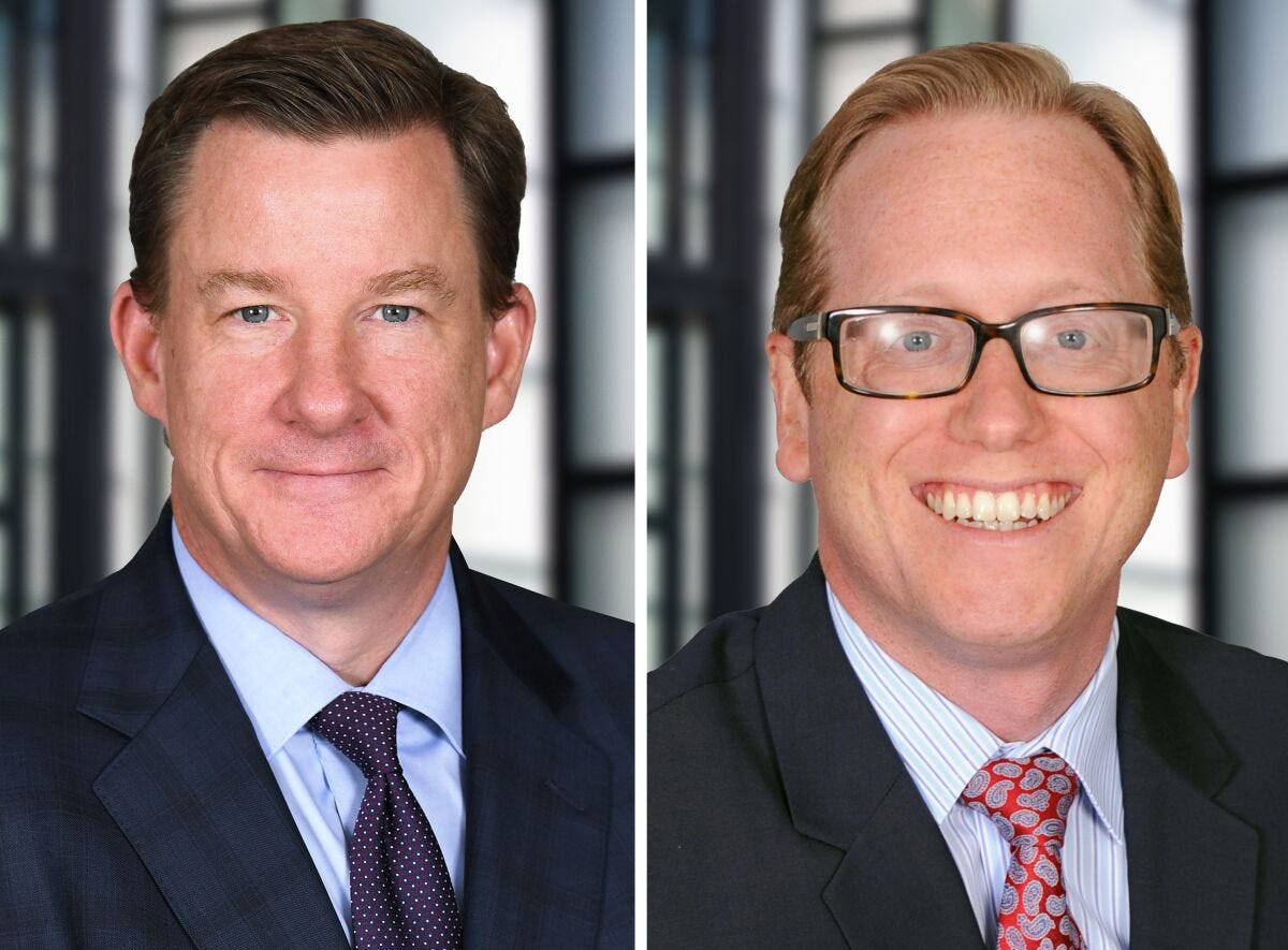 John Barber, left, and Jeffrey Ranen