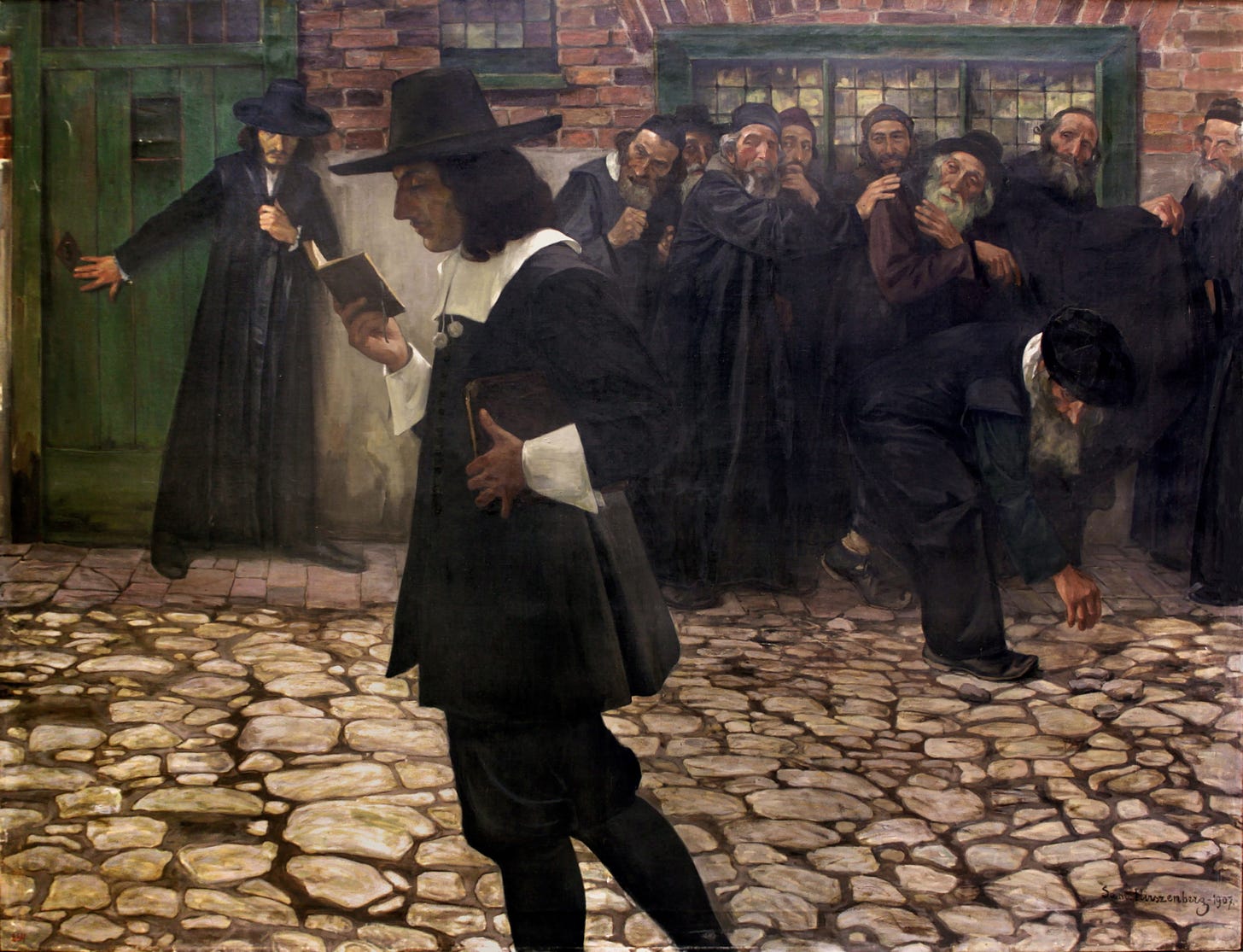 Painting of Excommunicated Spinoza by Samuel Hirszenberg